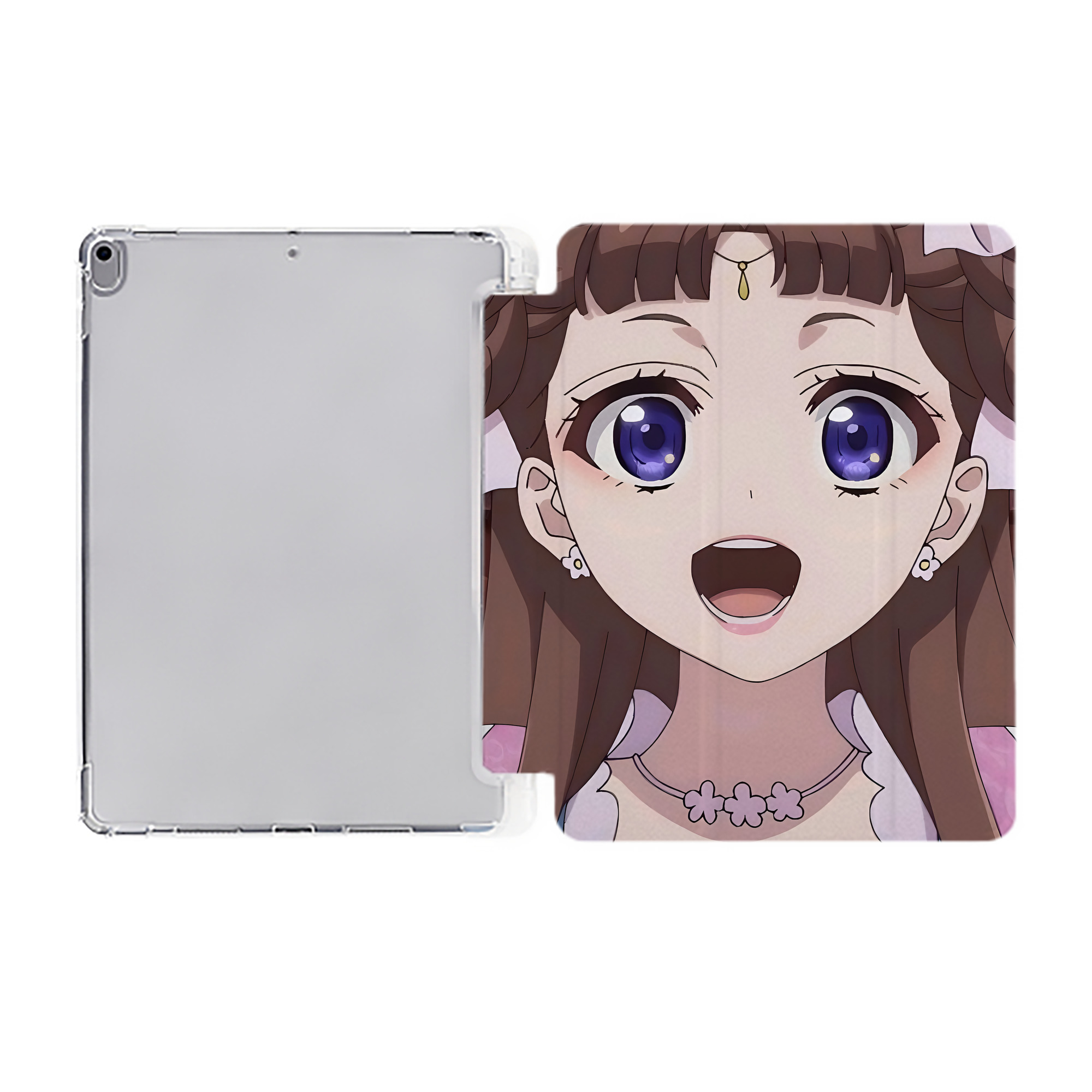 （画像用） 薬屋のひとりごと The Apothecary Diaries IPad ケース ペン収納付き 三つ折りスタンド PUレザー×シリコン 対応機種9.5/10.5/10.9インチ